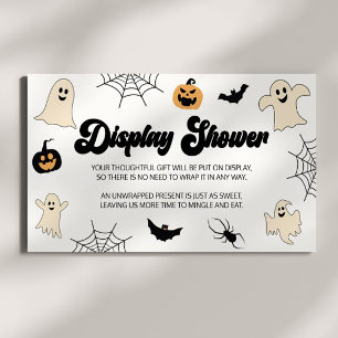 A Little Boo Halloween Baby Shower Display Shower Enclosure Card