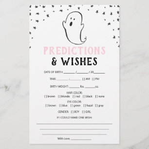 A Little Boo Halloween Baby Shower Game Prediction