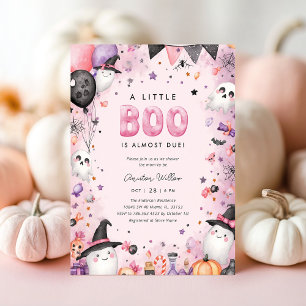 A Little Boo Halloween Baby Shower Invitation
