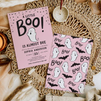 A Little Boo Halloween Baby Sprinkle Invitation