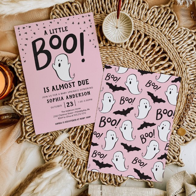 A Little Boo Halloween Baby Sprinkle Invitation (Creator Uploaded)