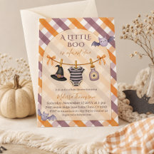 A Little Boo Halloween Clothesline Baby Shower