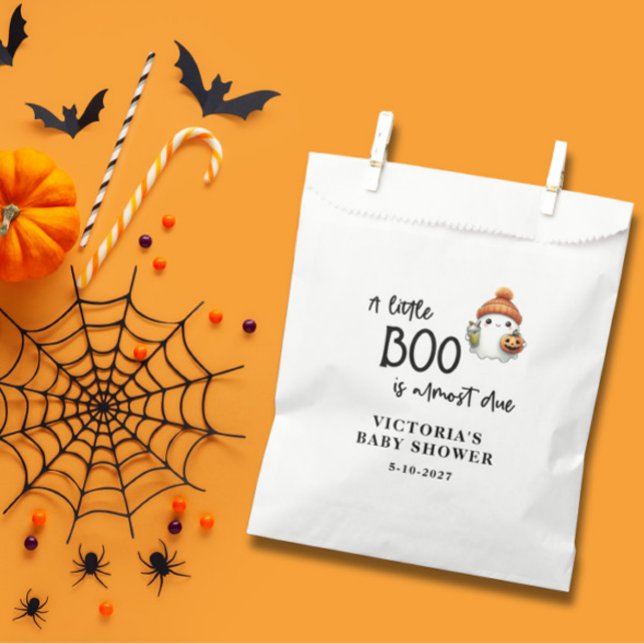 A little Boo is almost Due Baby Shower Favour Bags (Creator Uploaded)