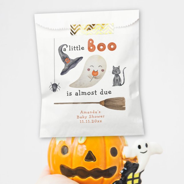 A little Boo is almost due Baby shower Favour Bags (Creator Uploaded)
