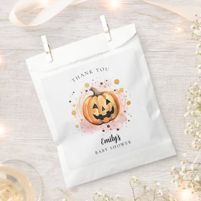A Little Boo is Almost Due Baby Shower Favour Bags (Clipped)