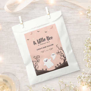  A Little Boo Is Almost Due Baby Shower Ghost Favour Bags