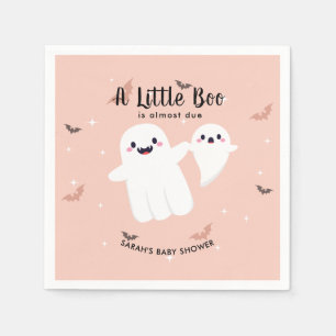  A Little Boo Is Almost Due Baby Shower Ghost Napkin