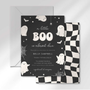 A Little Boo is Almost Due Baby Shower Invitation