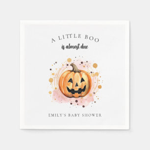 A Little Boo is Almost Due Baby Shower Napkin