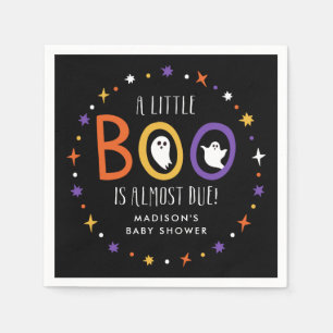 A Little Boo is Almost Due Baby Shower Napkin