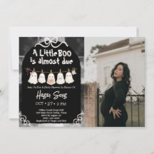 A Little Boo Is Almost Due Baby Shower Photo
