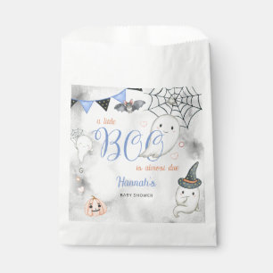 A Little Boo is Almost Due Boy Baby Shower Favour Bags