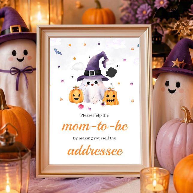 A Little Boo Is Almost Due | Envelope Station Sign (Creator Uploaded)