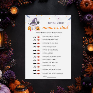A Little Boo Is Almost Due Guess Who Game Invitation
