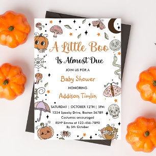 A Little Boo is Almost Due Hallowe Party Invitation