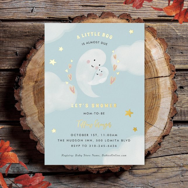 A Little Boo Is Almost Due Halloween Baby Shower (Creator Uploaded)