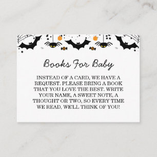 A Little Boo Is Almost Due Halloween Baby Shower Enclosure Card