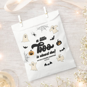 A Little Boo Is Almost Due! Halloween Baby Shower Favour Bags