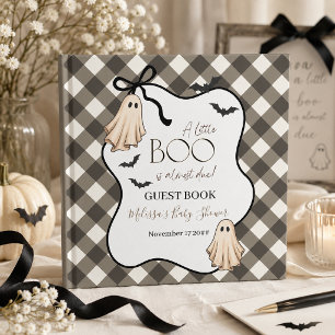 A Little Boo Is Almost Due Halloween Baby Shower Guest Book