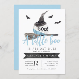 A Little Boo is Almost Due Halloween Baby Shower Invitation