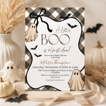 A Little Boo Is Almost Due Halloween Baby Shower