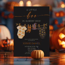 A Little Boo Is Almost Due! Halloween Baby Shower