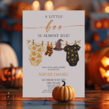 A Little Boo Is Almost Due! Halloween Baby Shower