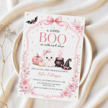A Little Boo Is Almost Due Halloween Baby Shower