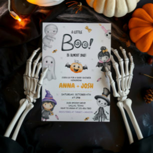 A Little Boo Is Almost Due Halloween Baby Shower Invitation