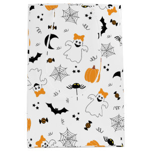 A Little Boo Is Almost Due Halloween Baby Shower Medium Gift Bag