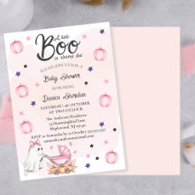 A Little Boo Is Almost Due Pink Baby Shower