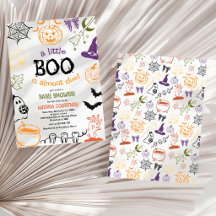 A little Boo is Almost Due Spooky Baby Shower