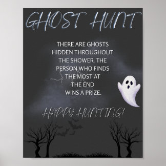 A little boo is due Ghost Hunt sign