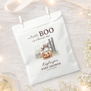 A Little Boo Is Due Western Halloween Baby Shower Favour Bags