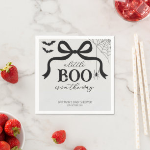 A Little Boo Is On The Way Baby Shower Napkin