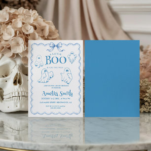 A Little Boo Is On the Way Hlloween Baby Shower Invitation