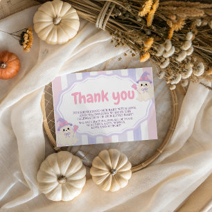 A Little Boo Pastel Ghost Thank You Card