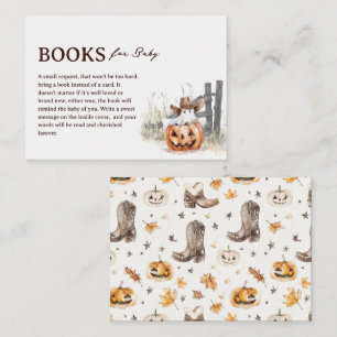 A Little Boo' Western Halloween Books for Baby Enclosure Card