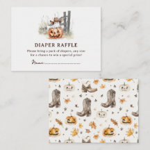 A Little Boo' Western Halloween Diaper Raffle
