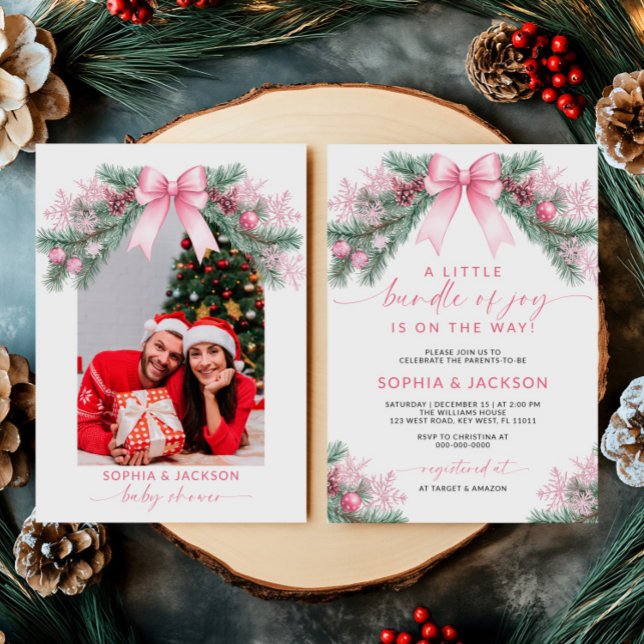 A Little Bundle Of Joy Baby Shower Invitation (Creator Uploaded)