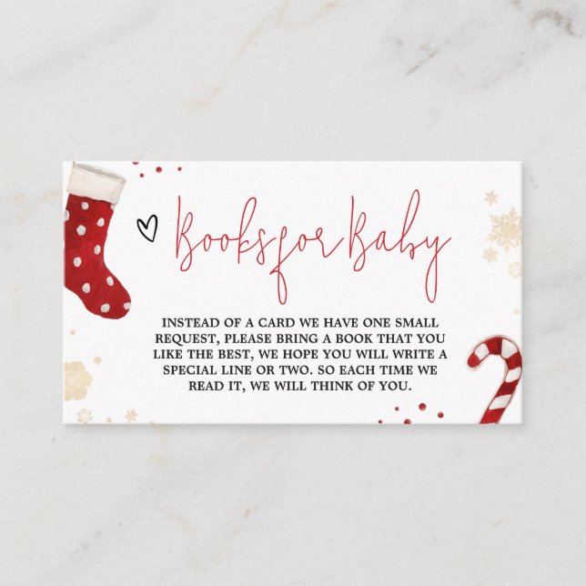 A Little Bundle of Joy Christmas Books for Baby Enclosure Card (Front)
