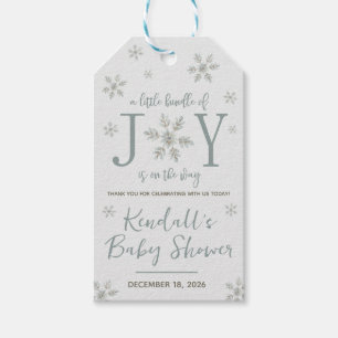 A Little Bundle of Joy is on the Way Baby Shower Gift Tags
