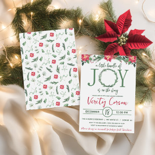 A Little Bundle of Joy is on the Way Baby Shower Invitation