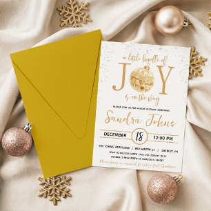A Little Bundle of Joy is on the Way Baby Shower Invitation