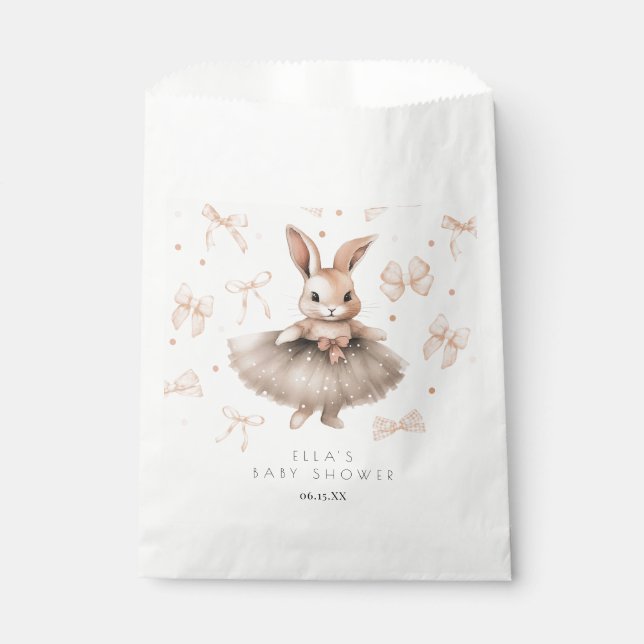 A Little Bunny Baby Shower Favour Bags (Front)