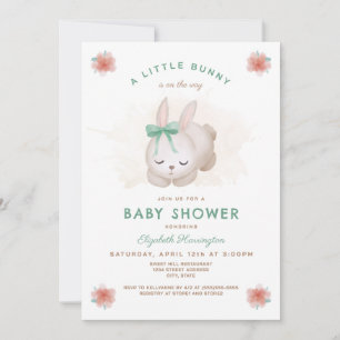 A Little Bunny Baby Shower Invitation