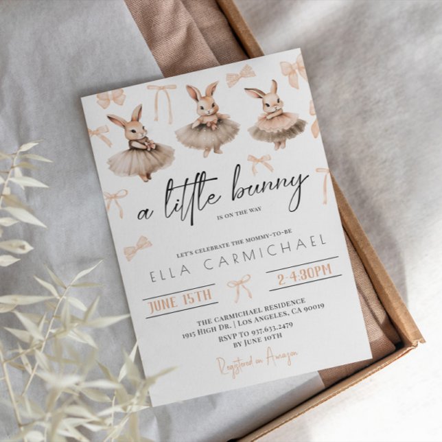 A Little Bunny Baby Shower Invitation (Creator Uploaded)