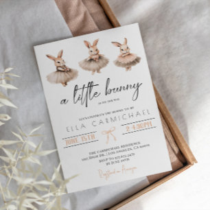 A Little Bunny Baby Shower Invitation