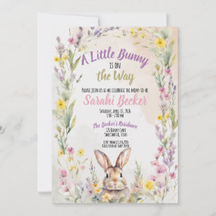 A Little Bunny is On the Way - Baby Shower Invite