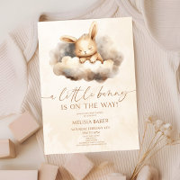 A Little Bunny Is On The Way! Clouds Baby Shower